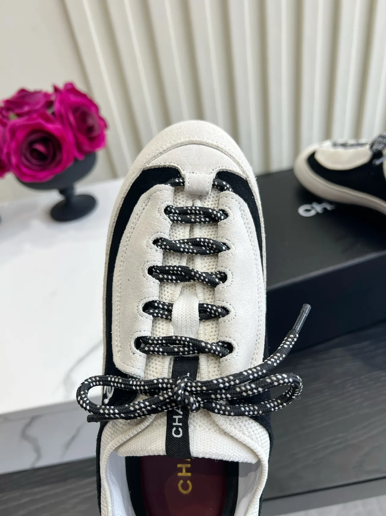 Chanel Cowhide Sneakers in White · view 7