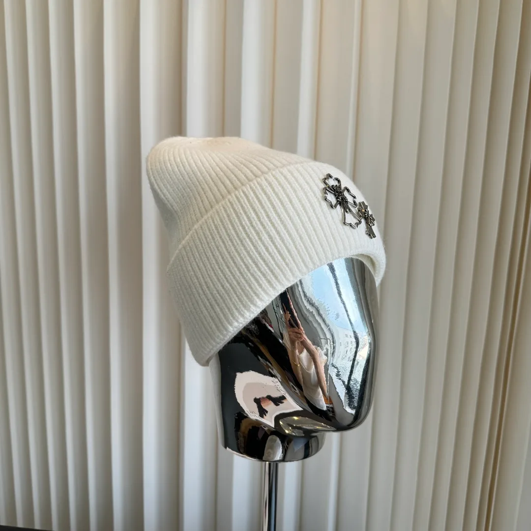 Chrome Hearts Beanie in White · view 1