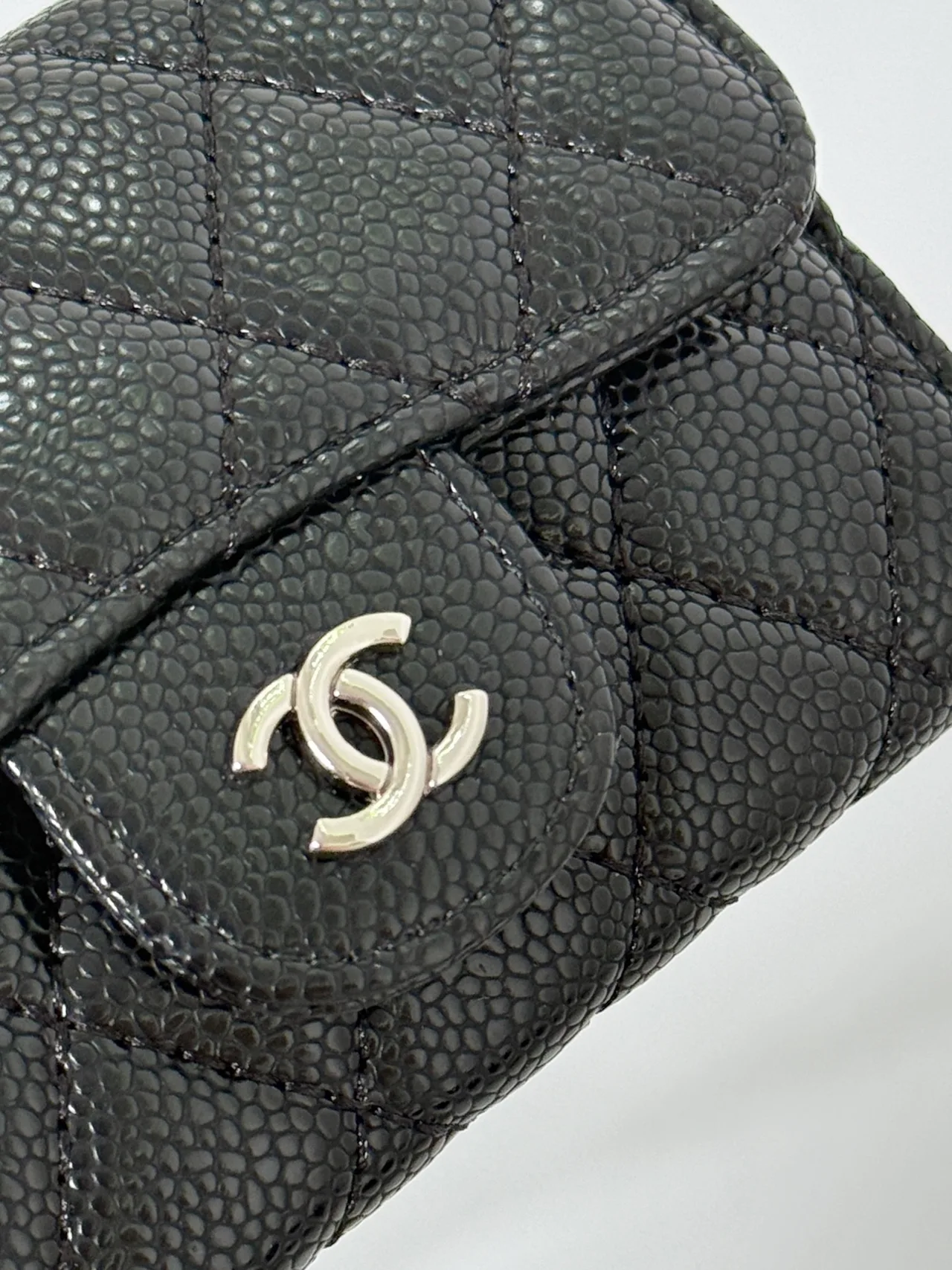 Chanel Quilted Wallet in Black · view 3