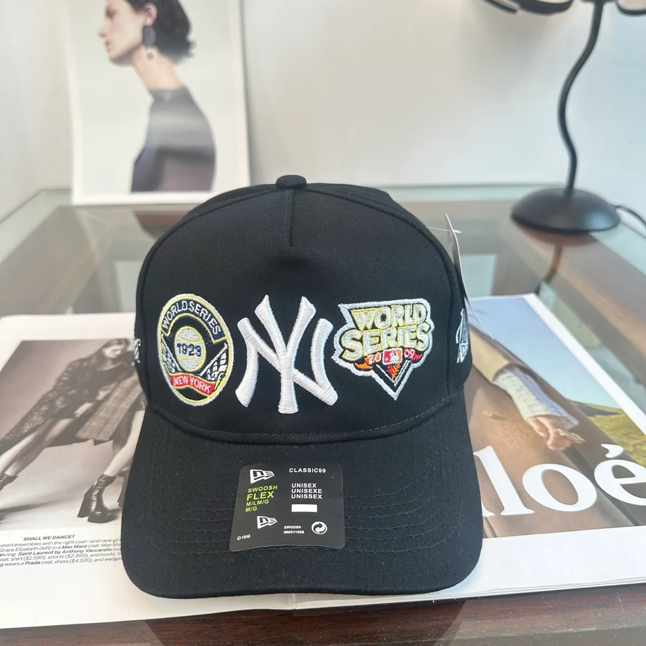 New Era Baseball Cap in Black & Burgundy & Green & Beige & Purple & White · view 1