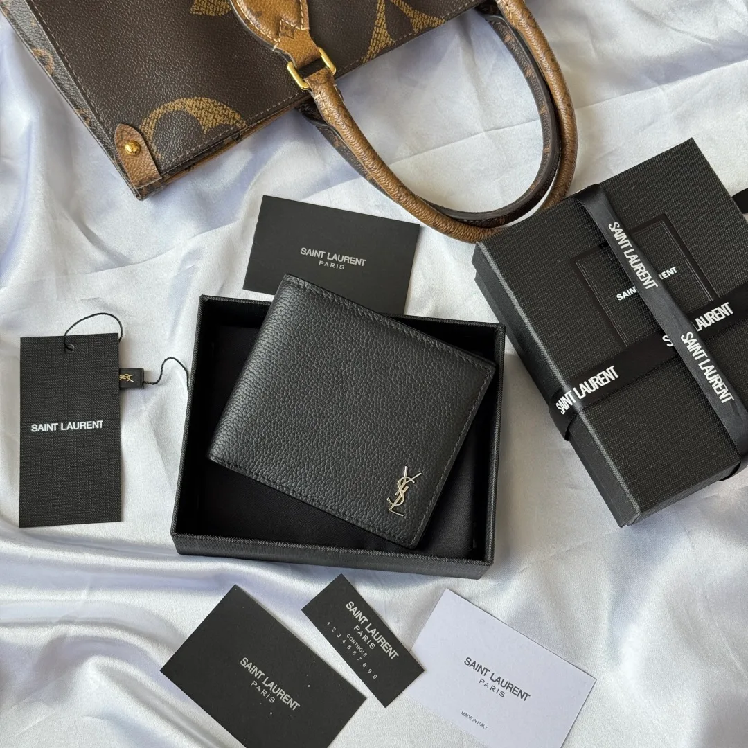 Saint Laurent Bifold Wallet in Black · view 2