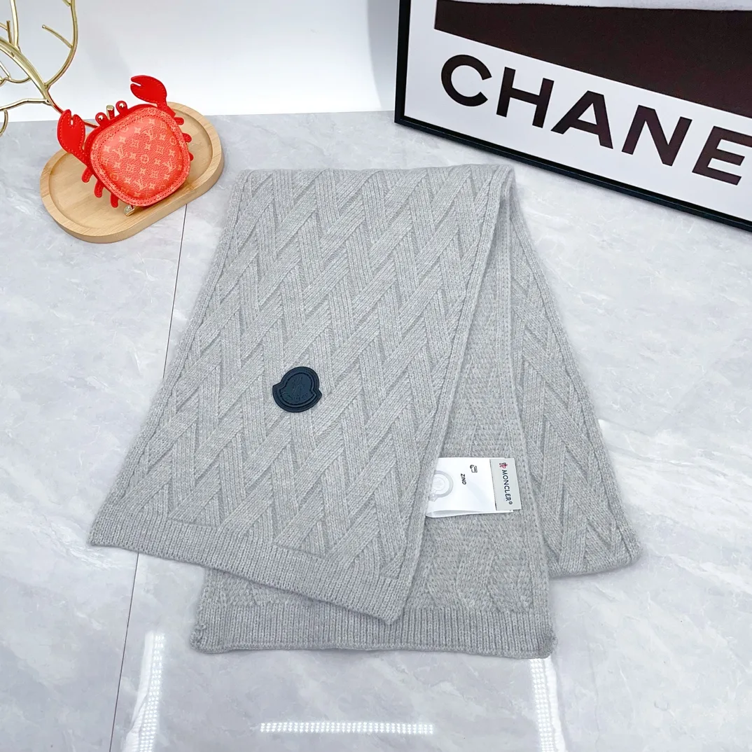 Moncler Wool Hat Scarf and Gloves Set in Grey · view 6