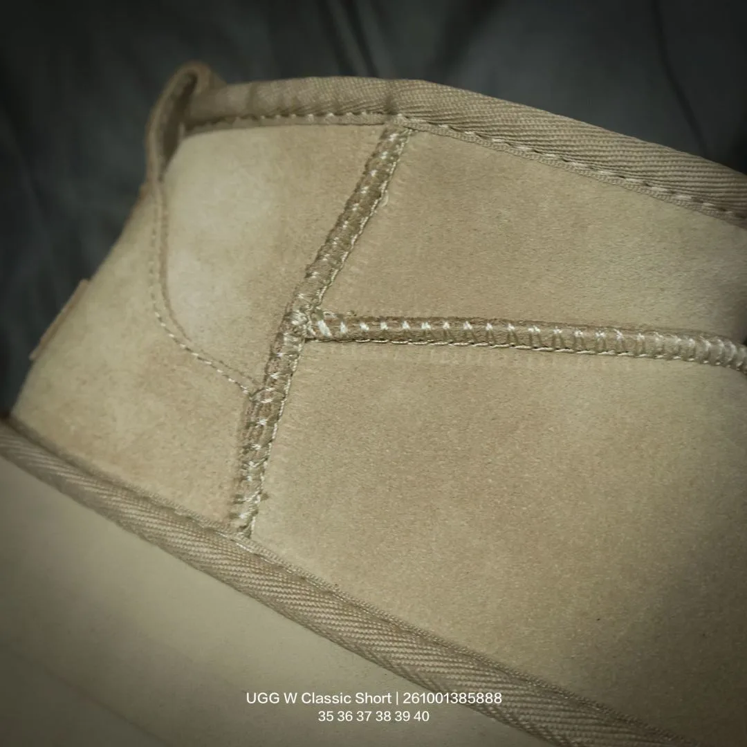 UGG Wool Ankle Boots in Beige · view 7