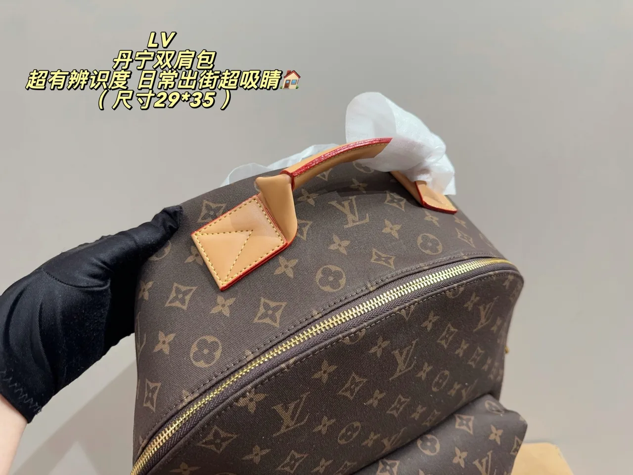 Louis Vuitton Canvas Monogram Backpack in Brown · view 4