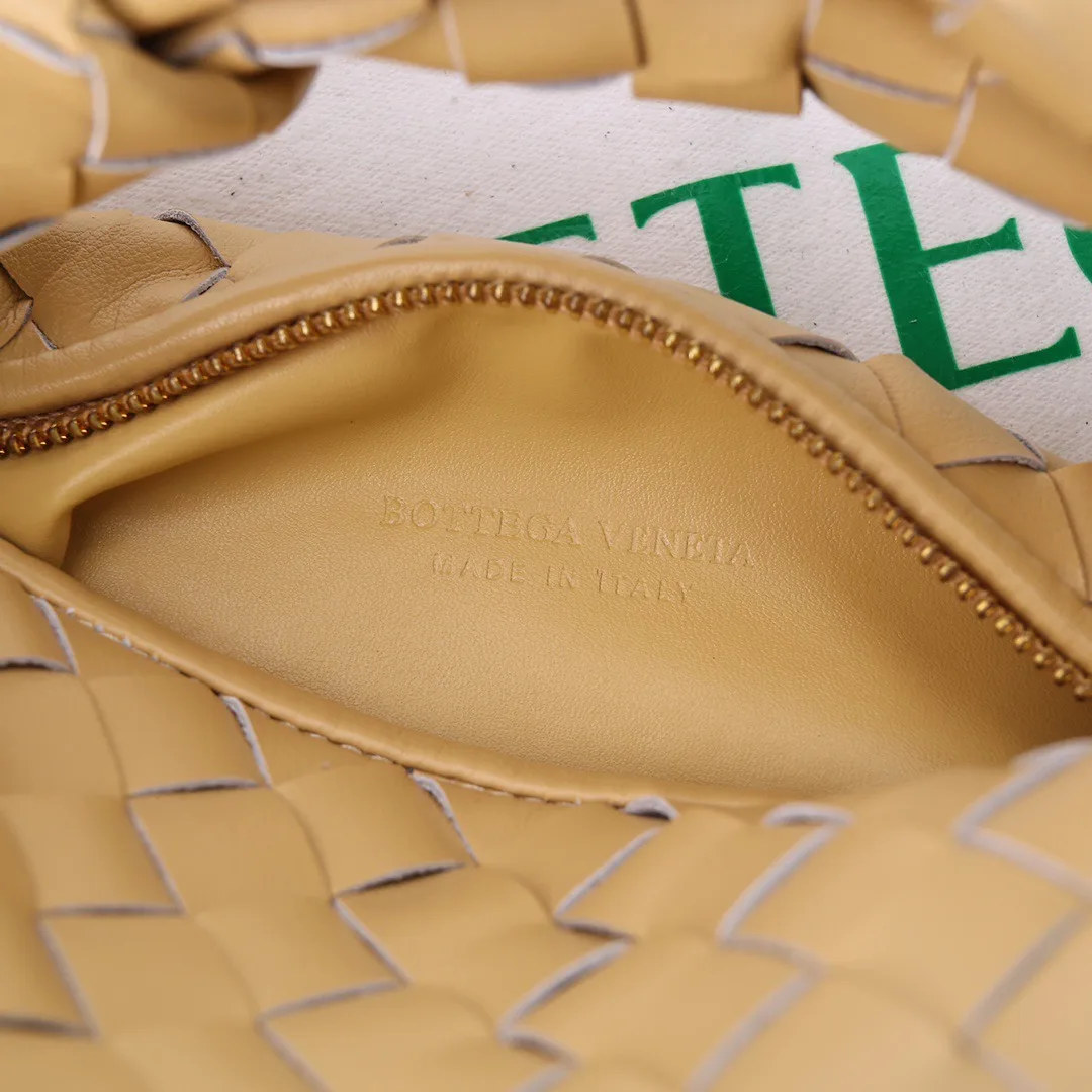 Bottega Veneta Sheepskin Woven Hobo Bag in Tan · view 8