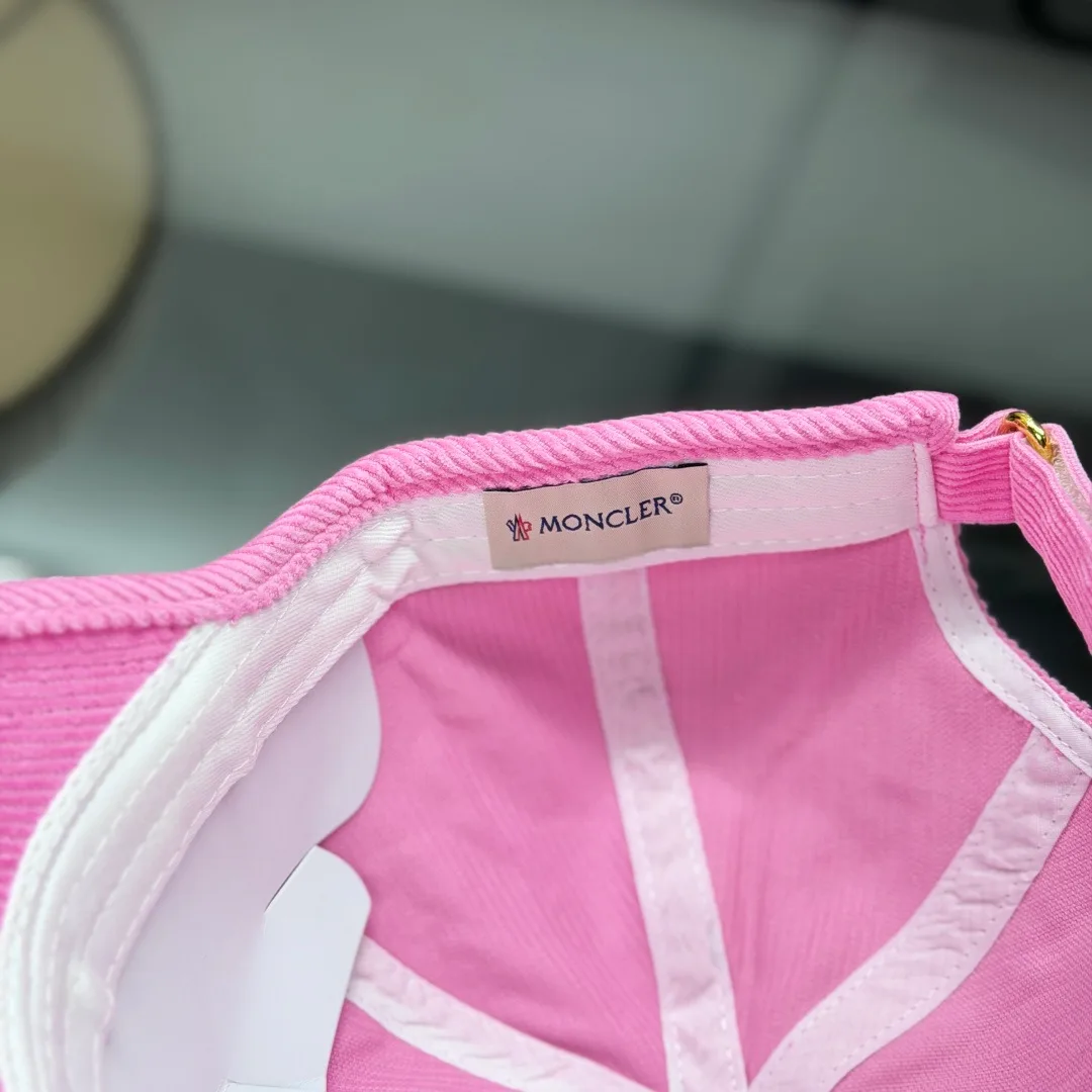Moncler Baseball Cap in Pink · view 8
