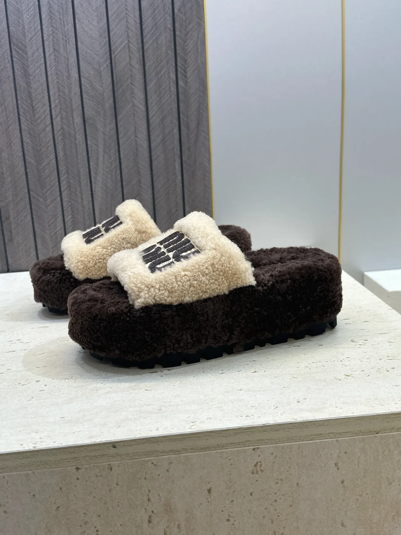 Miu Miu Slippers in Brown · view 5