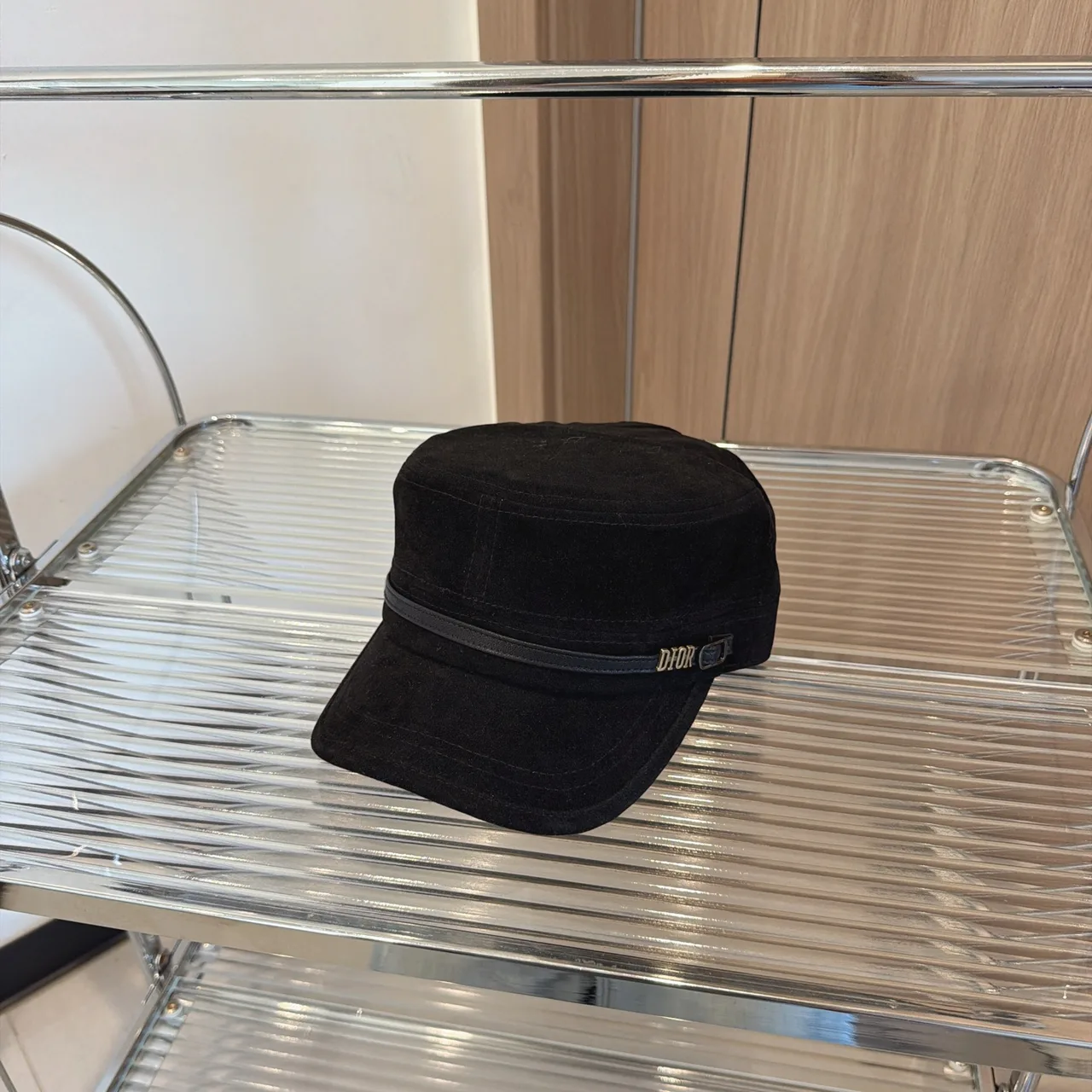 Dior Flat-Top Cap in Brown & Black & Tan & Beige · view 2