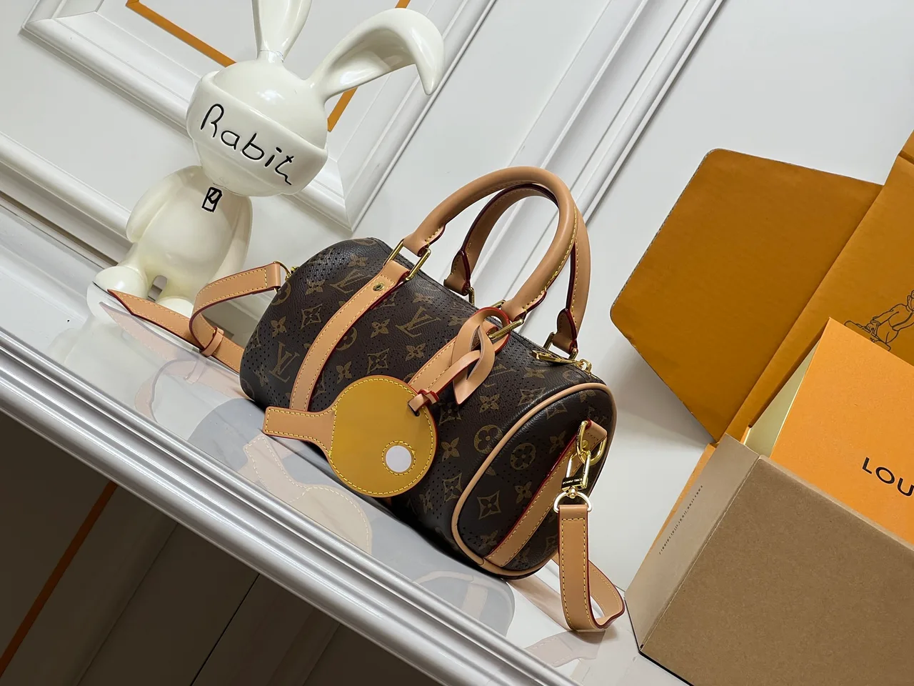Louis Vuitton Canvas Barrel Bag in Brown · view 3