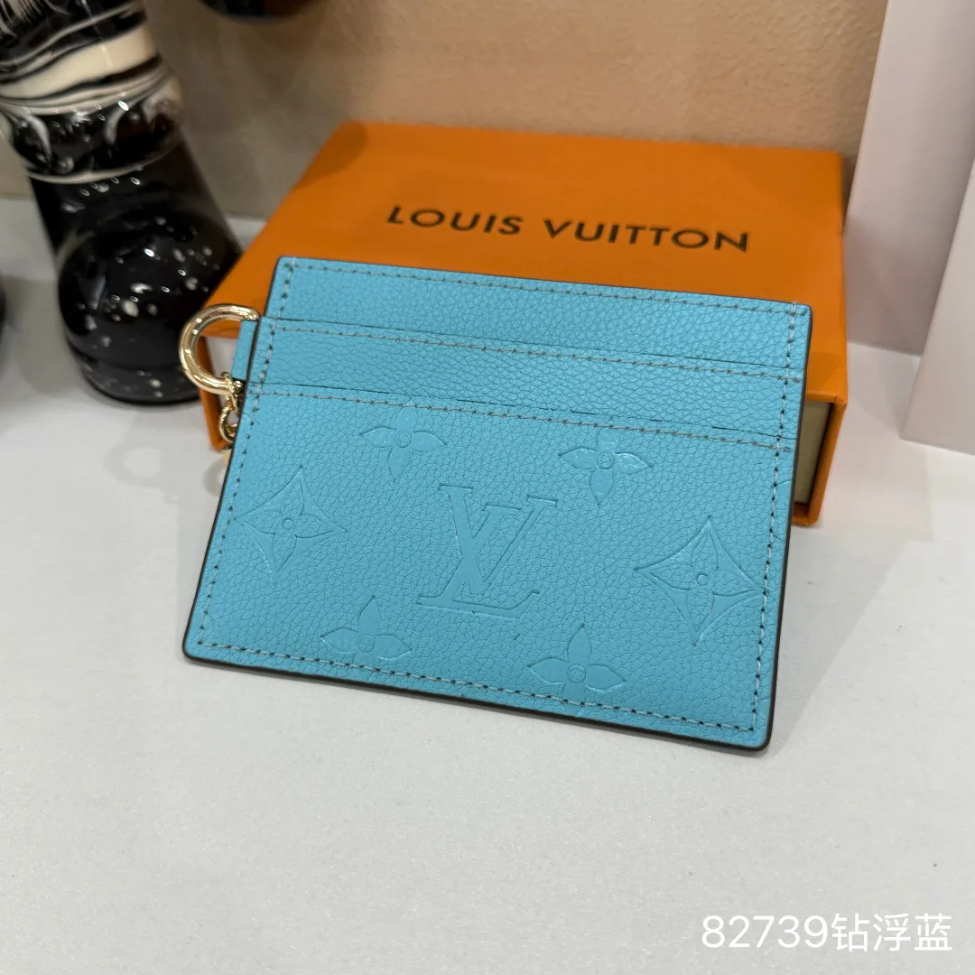 Louis Vuitton Charm Cardholder in Blue & Black & Beige & Burgundy & Pink & Red · view 1