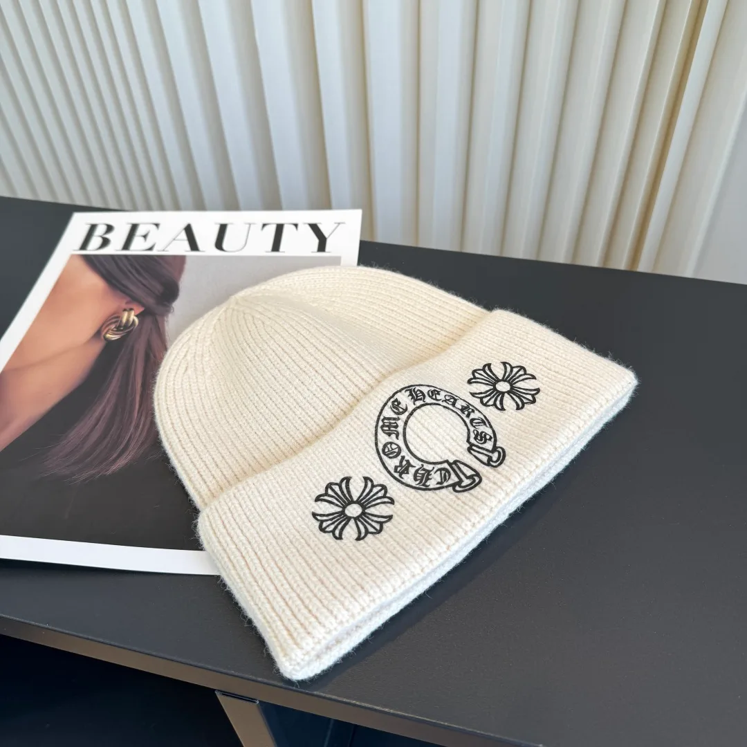 Chrome Hearts Beanie in White · view 1