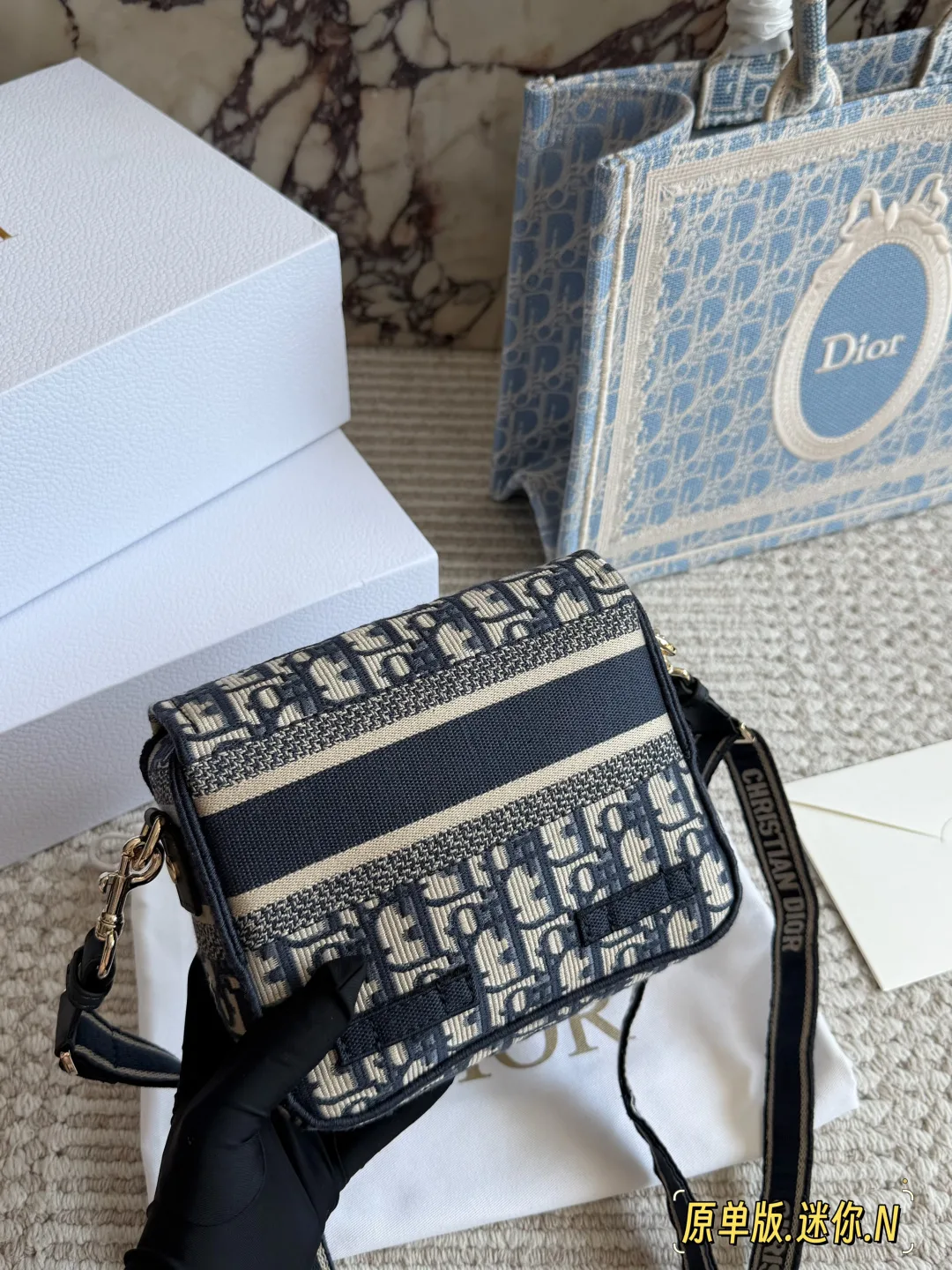 Dior Crossbody Bag in Blue · view 4