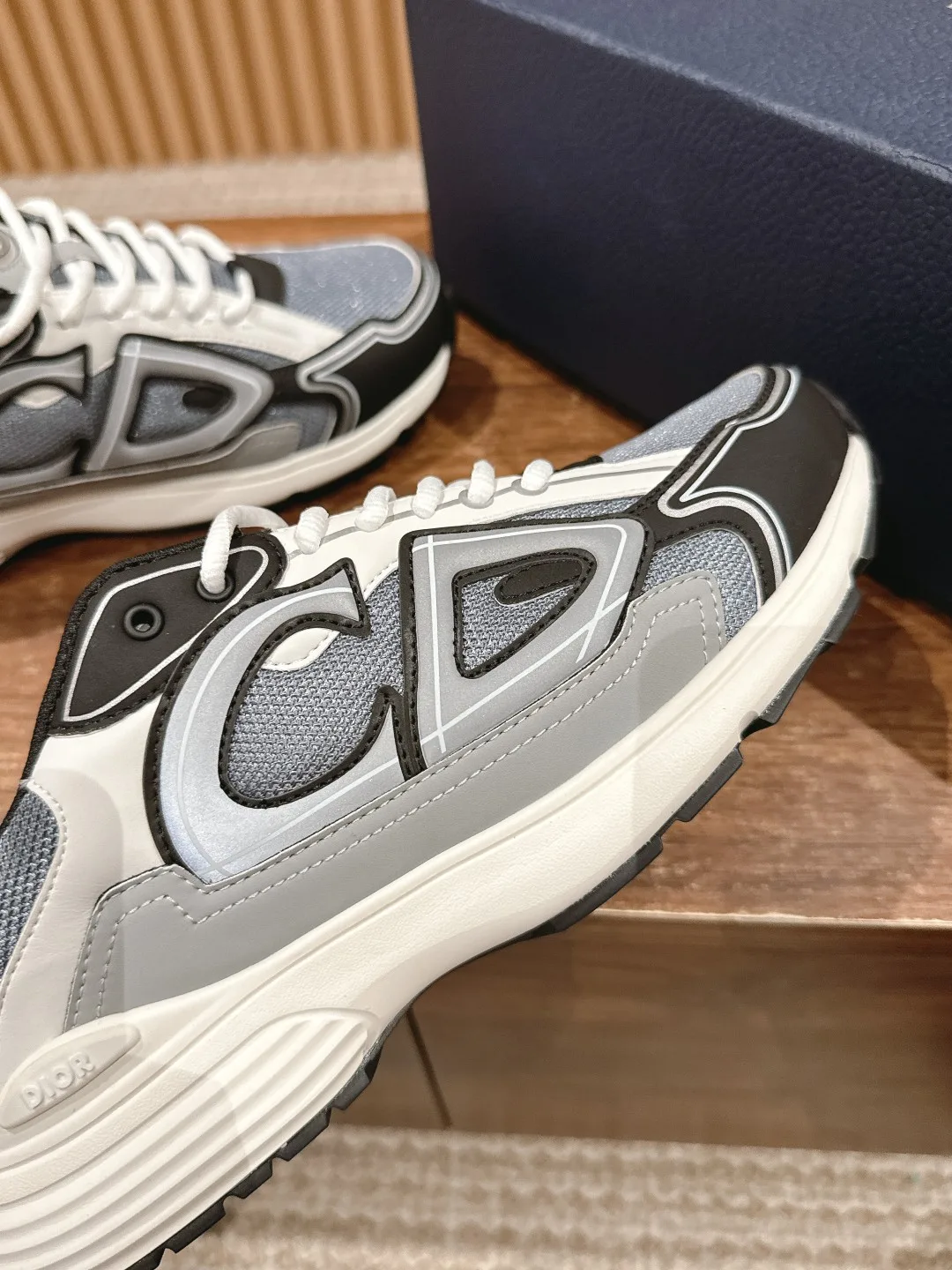 Dior Smooth Sneakers in Grey · view 7