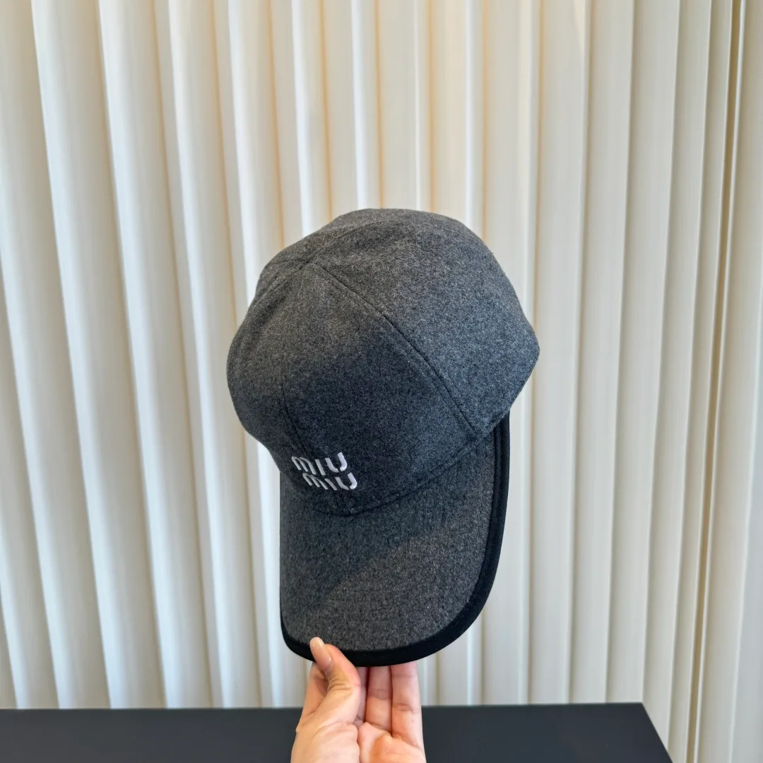 Miu Miu Baseball Cap in Grey · view 6