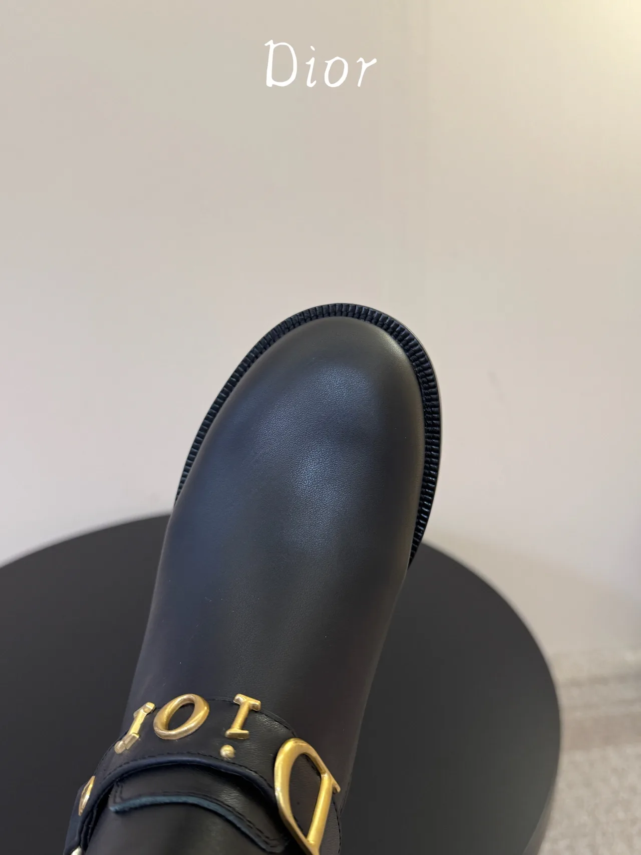 Dior Round-Toe Ankle Boots in Black · view 5
