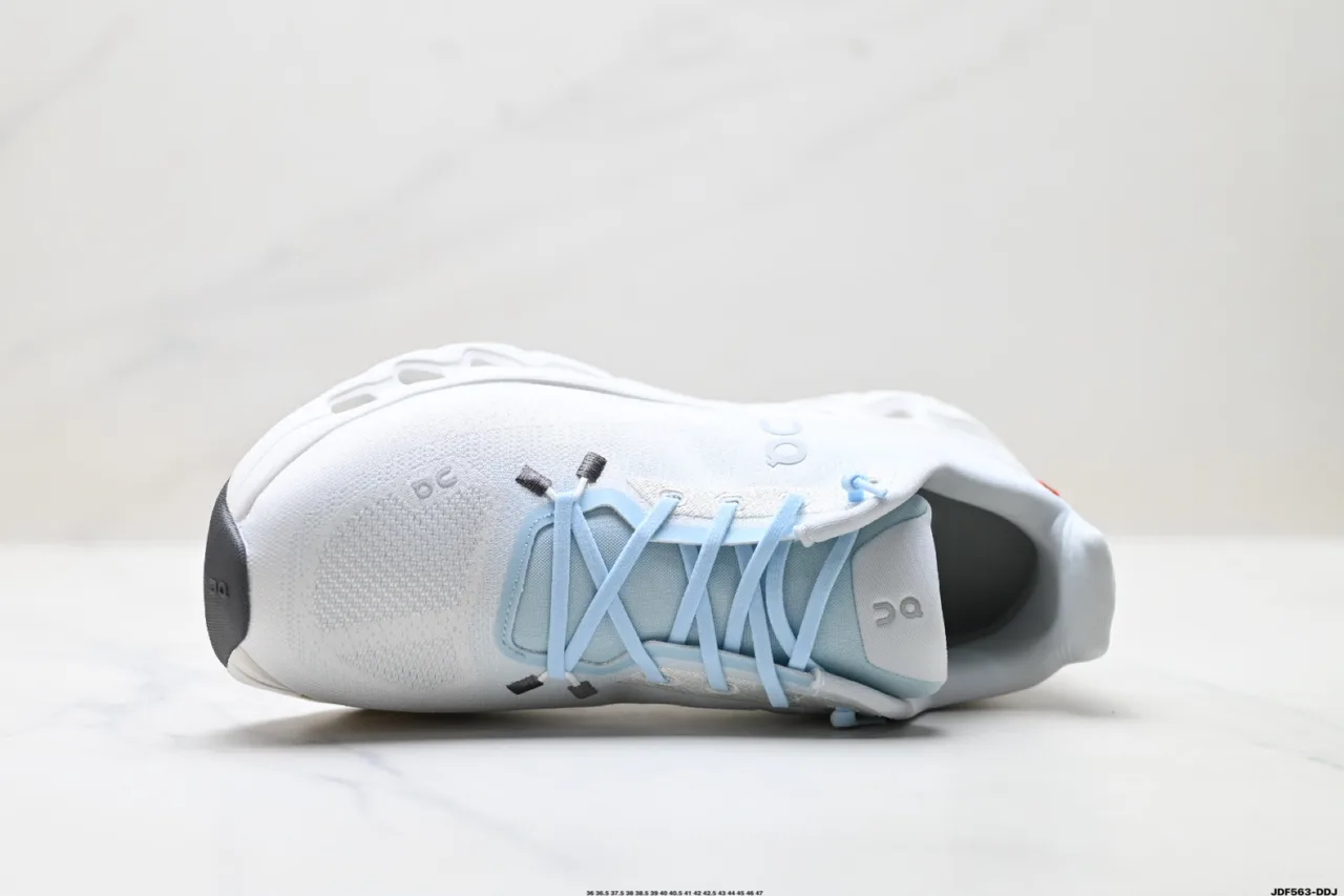 On Mesh-Upper Low-Top Sneakers in White · view 7