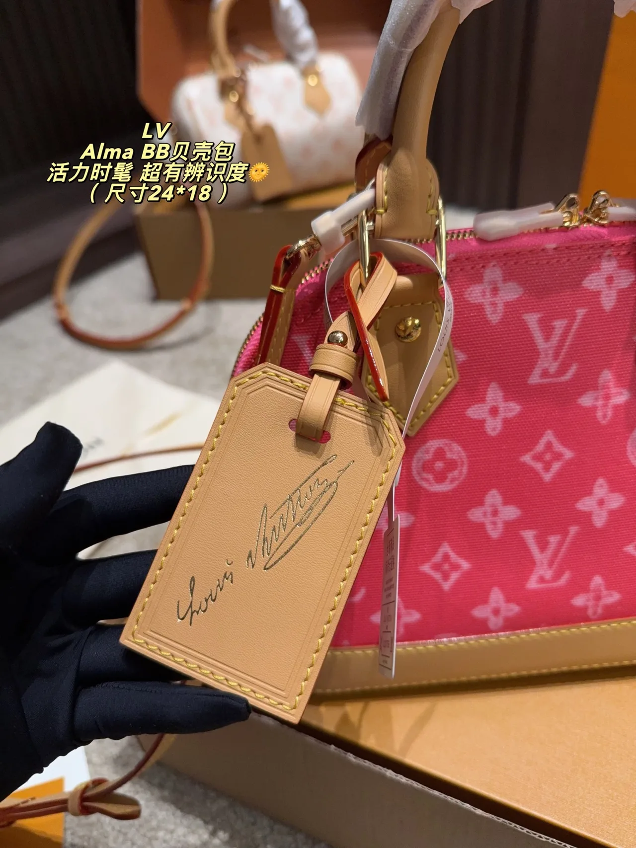 Louis Vuitton Top-Handle Bag in Pink · view 6