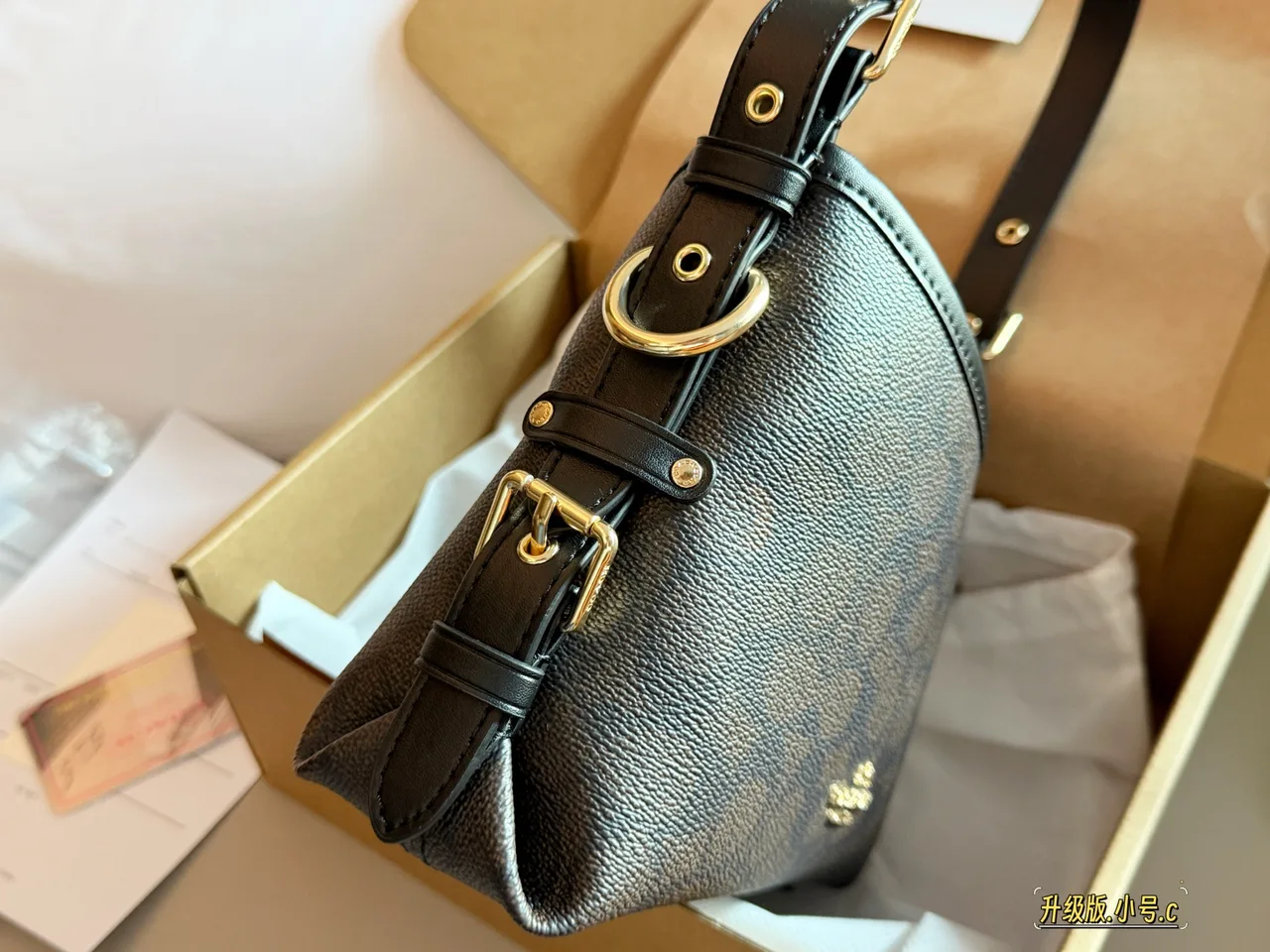 Coach Signature Hobo Bag in Brown · view 4