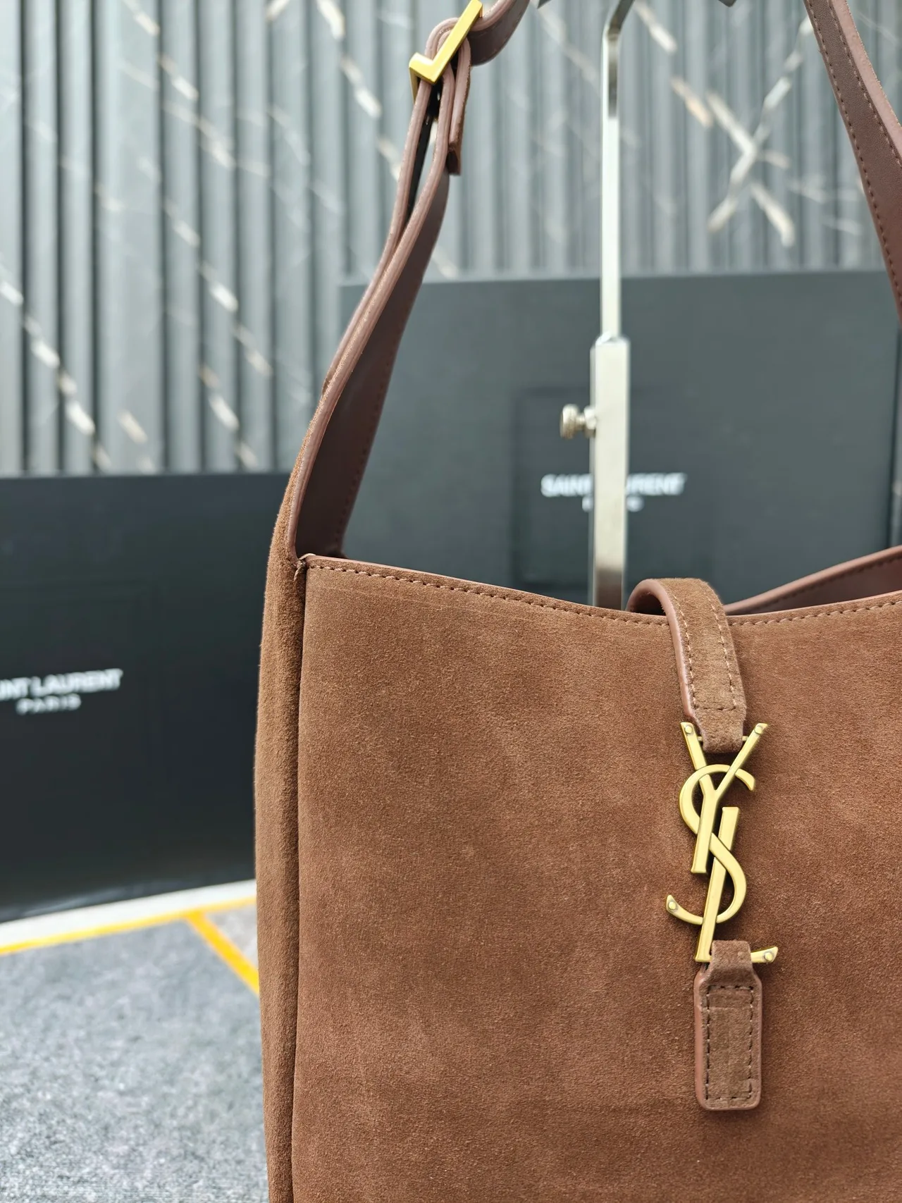 Saint Laurent Hobo Bag in Brown · view 4