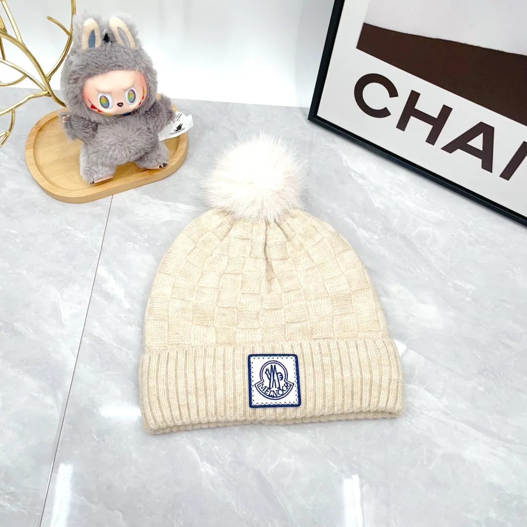 Moncler Wool Beanie, Scarf and Gloves Set in White · view 4