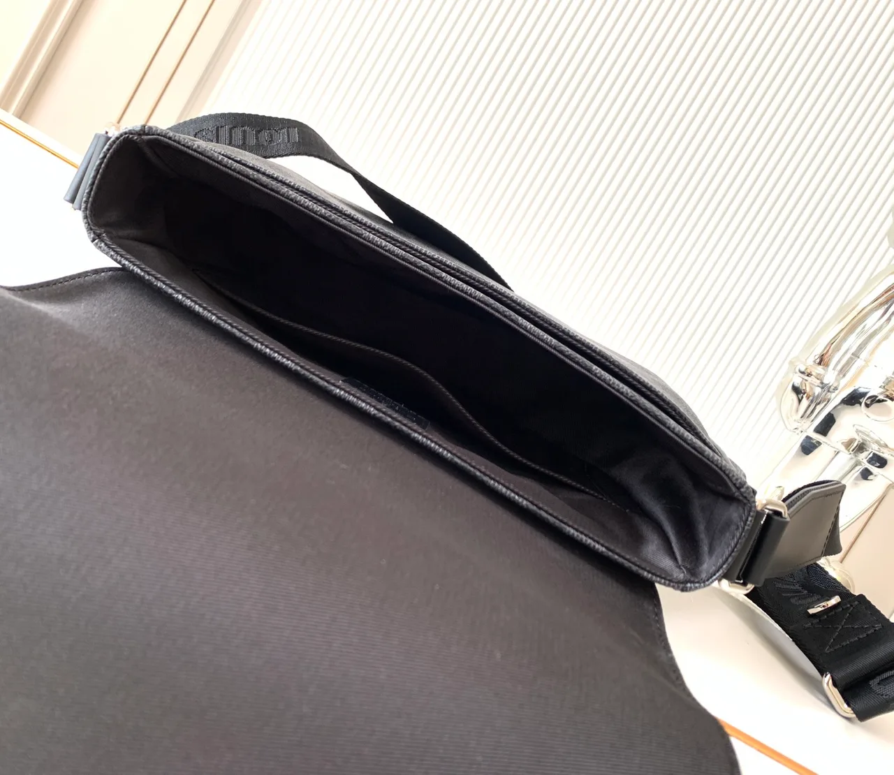 Louis Vuitton Leather Crossbody Bag in Grey · view 8