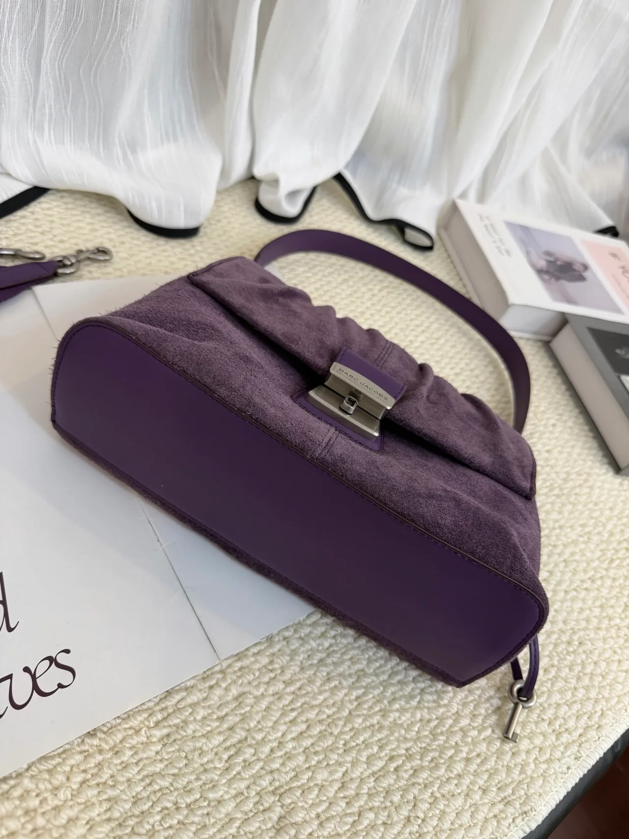 Marc Jacobs Cowhide Clutch in Purple · view 6