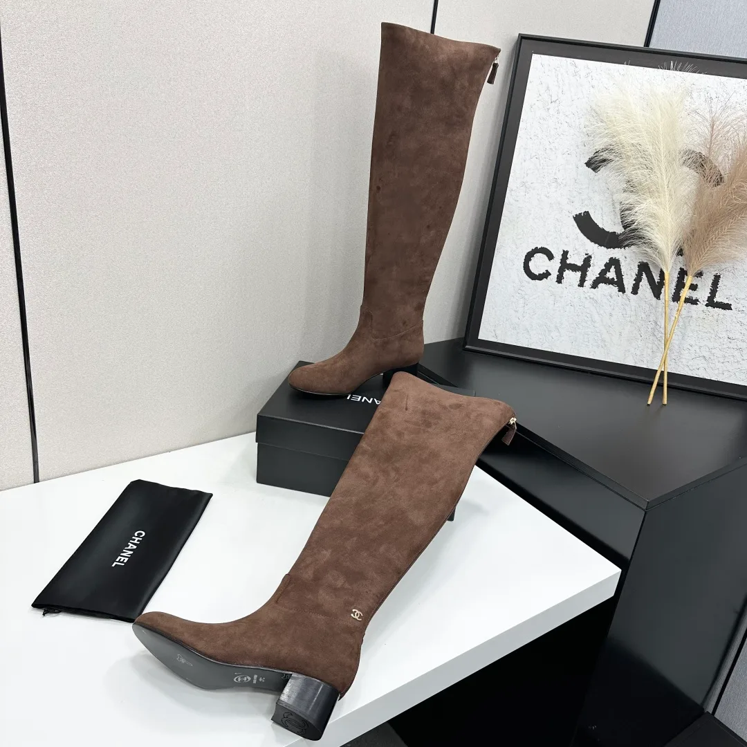 Chanel Cowhide Ankle Boots in Brown · view 4