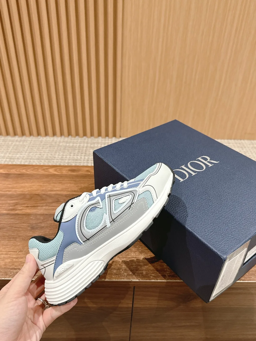 Dior CD Sneakers in Blue · view 5