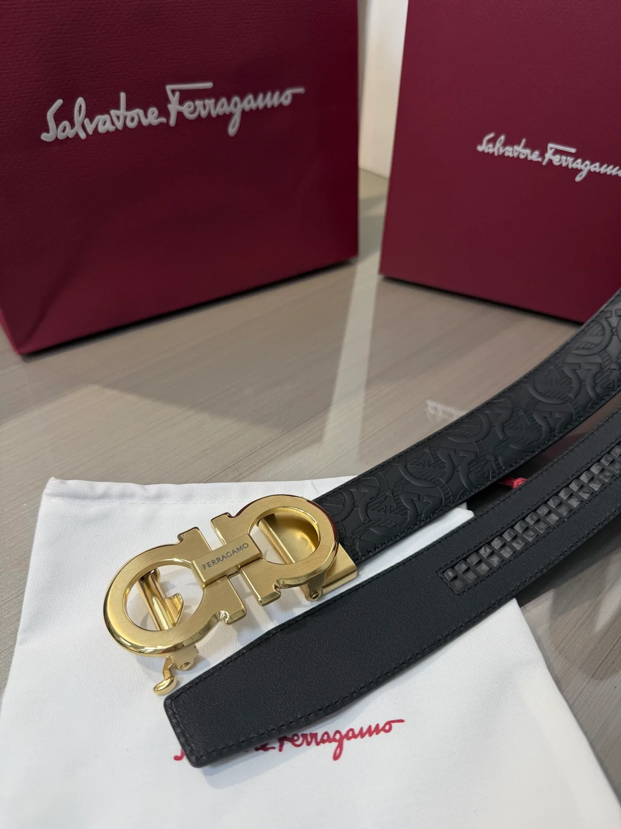 Ferragamo Belt in Black · view 6