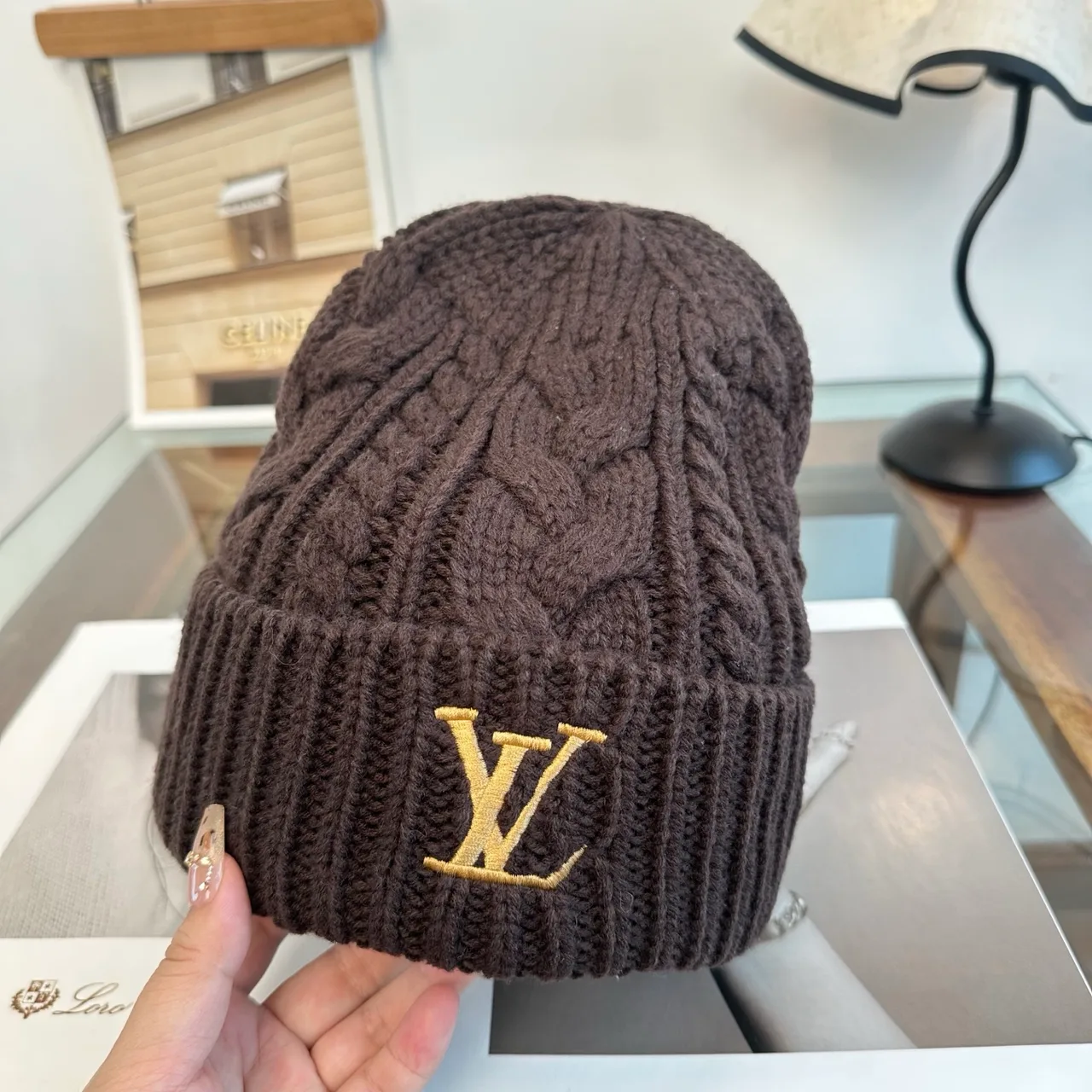 Louis Vuitton Beanie in Brown · view 5