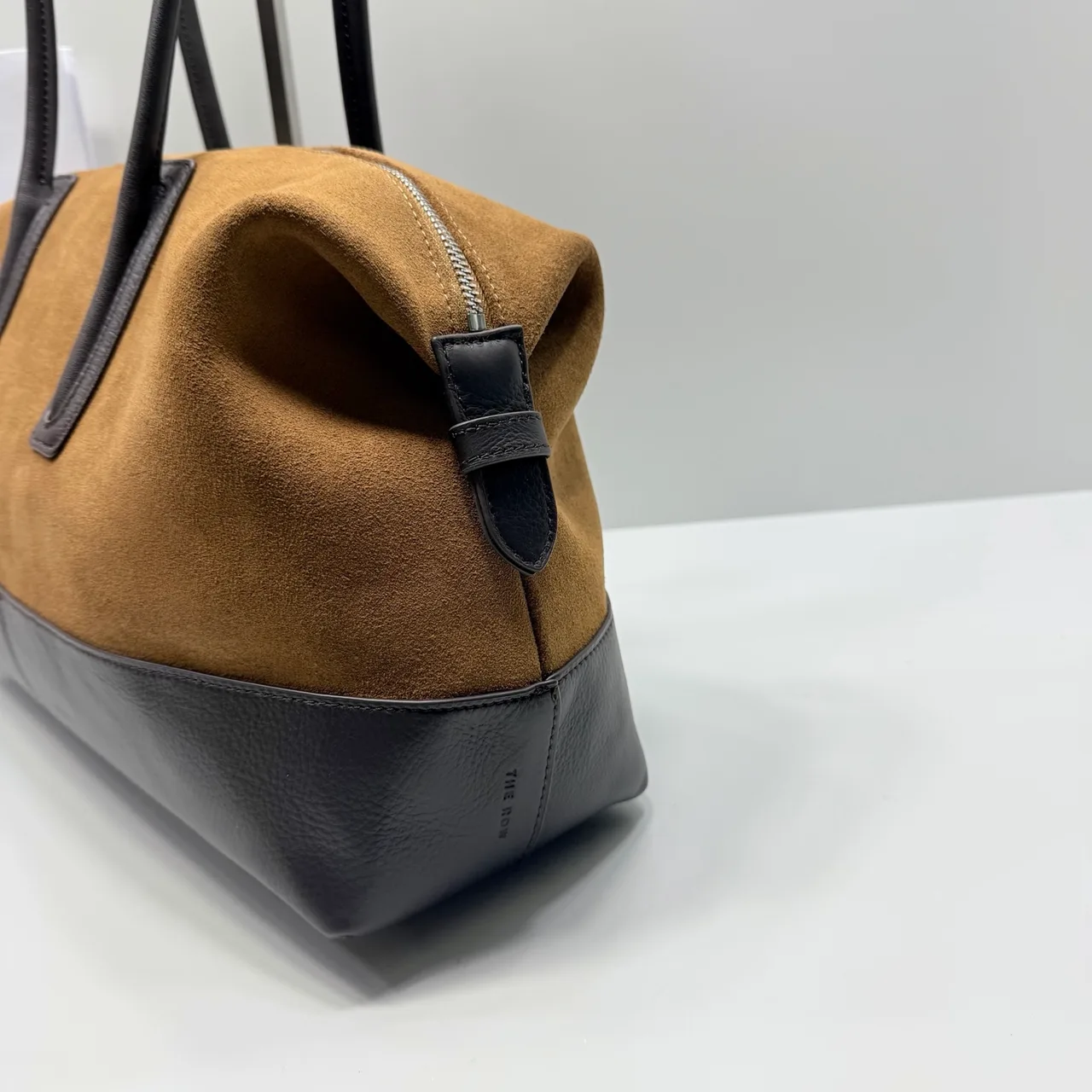 The Row Cowhide Suede Suede-Look Shoulder Bag in Brown · view 7