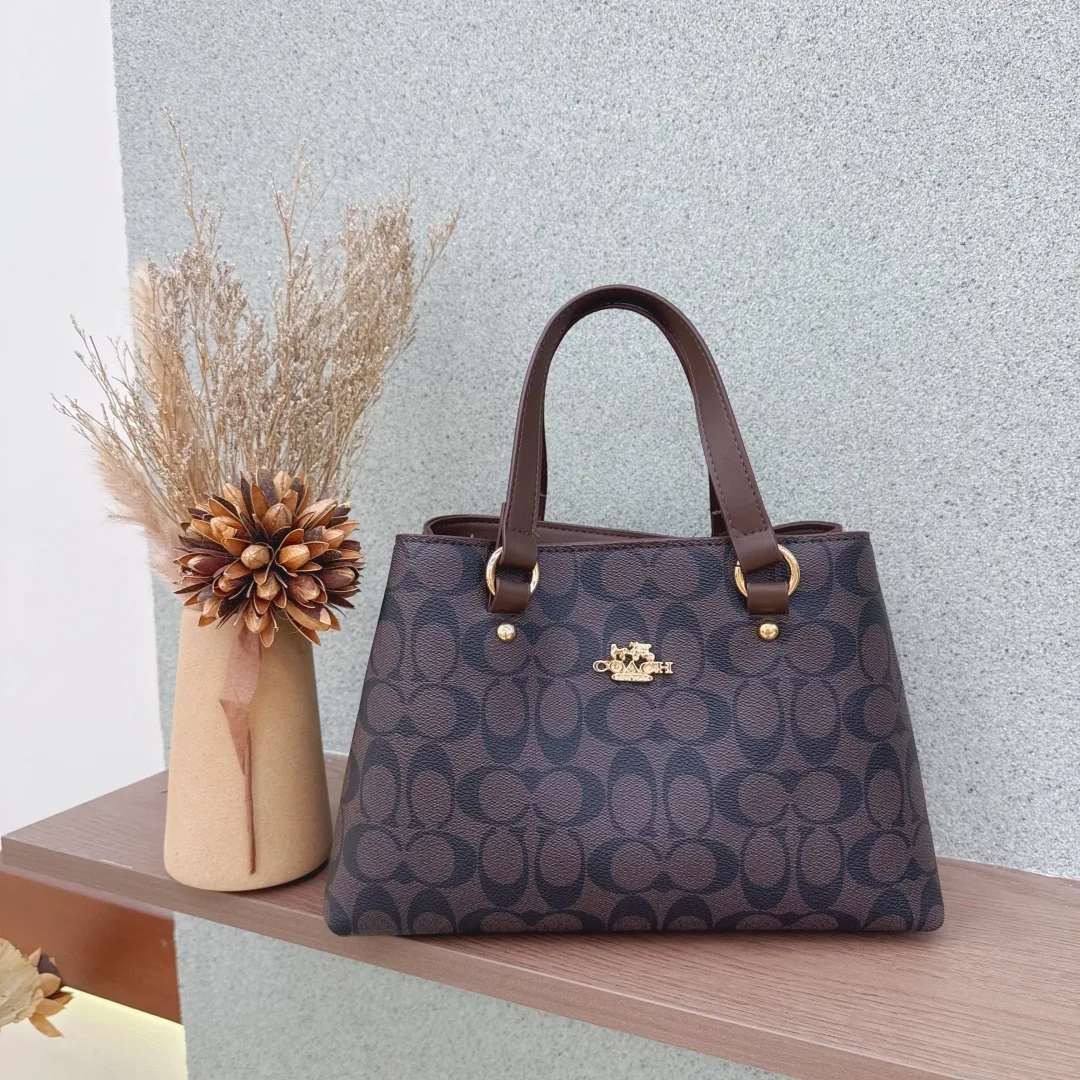 Coach Signature Tote in Grey & Beige · view 1
