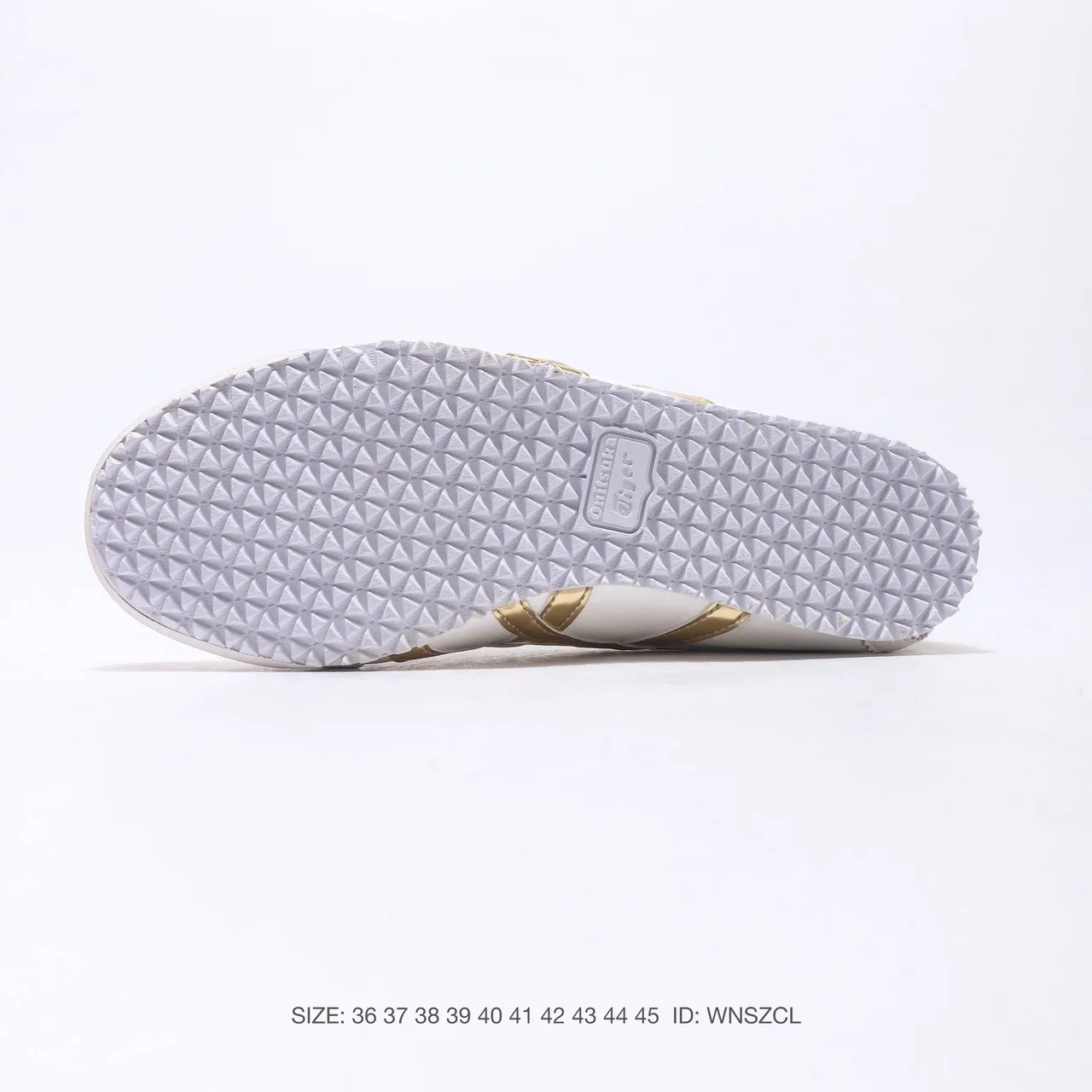 Onitsuka Tiger Striped Bow Sneakers in White · view 6