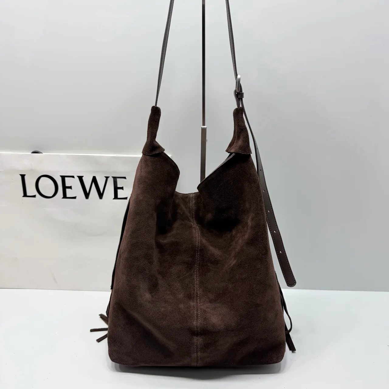 Loewe Smooth Hobo Bag in Brown · view 5