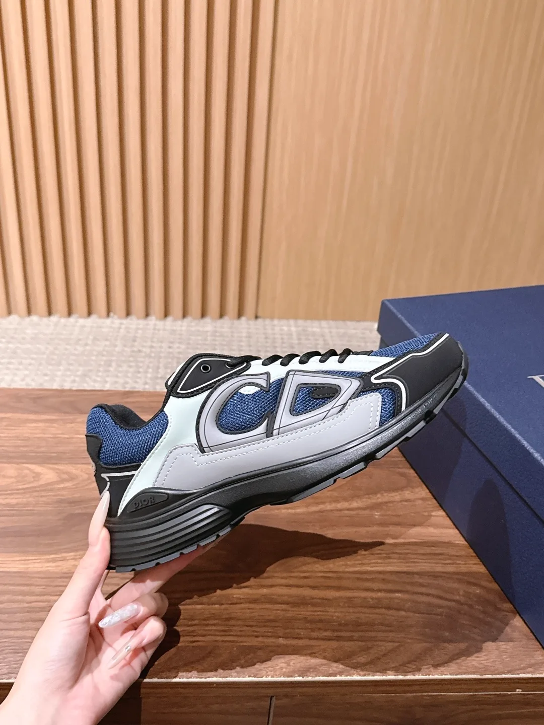 Dior CD Sneakers in Blue · view 5