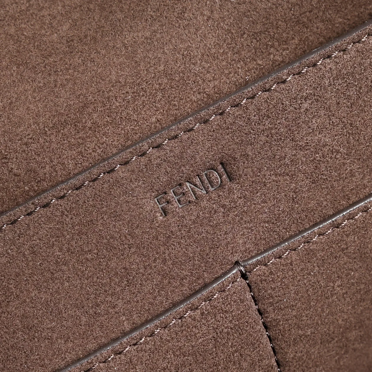 Fendi Smooth Tote in Brown · view 7