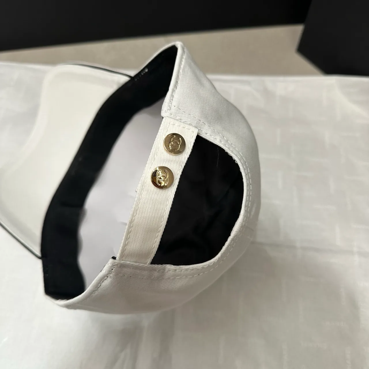 Chanel CC Baseball Cap in Black & White · view 6
