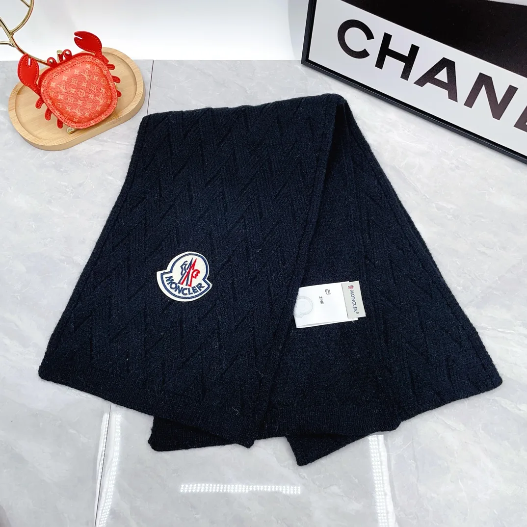 Moncler Wool Hat Scarf and Gloves Set in Blue · view 3
