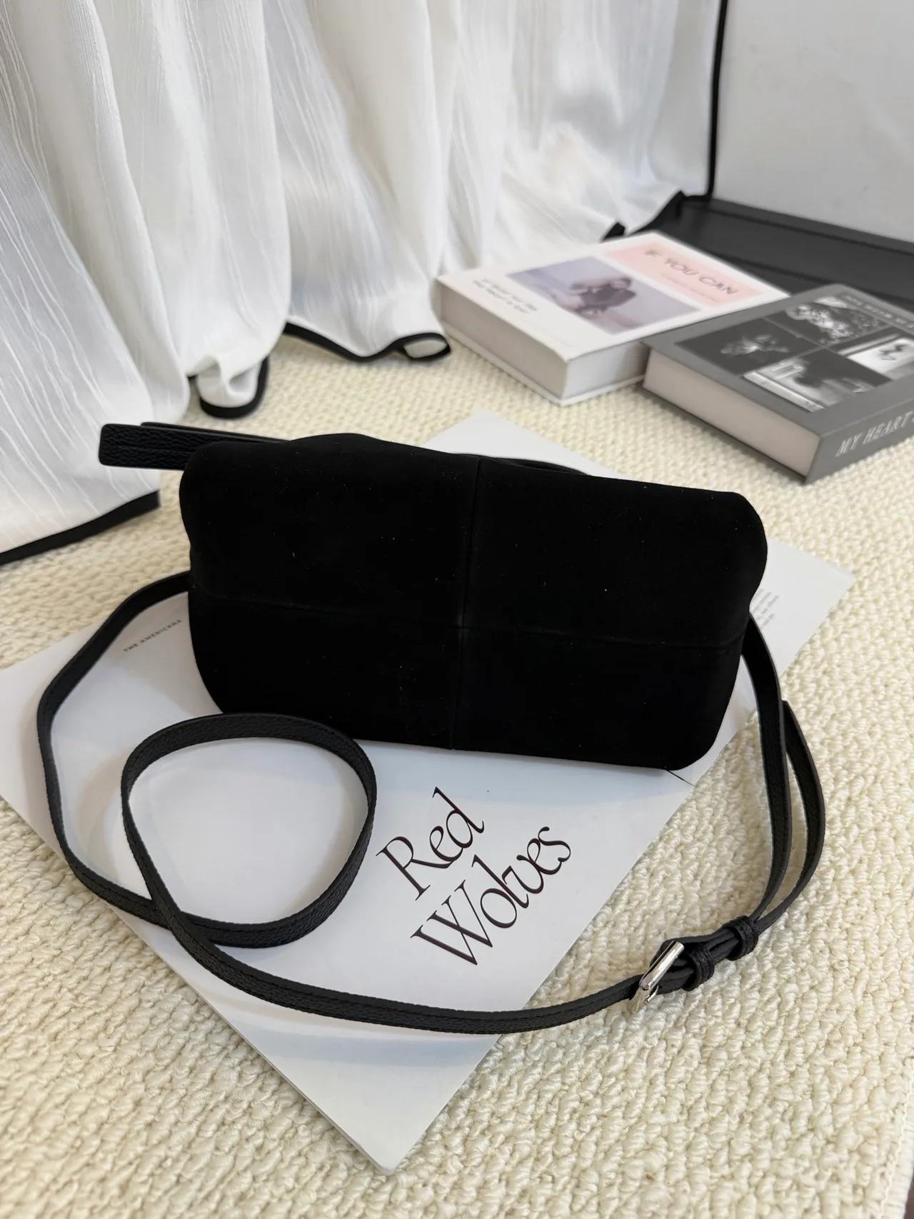 Furla Cowhide Smooth Hobo Bag in Black · view 5
