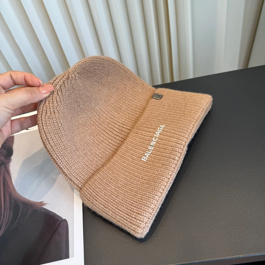 Balenciaga Beanie in Tan · view 6