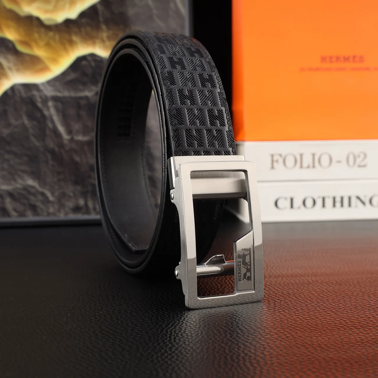 Hermes Automatic Belt in Black · view 3