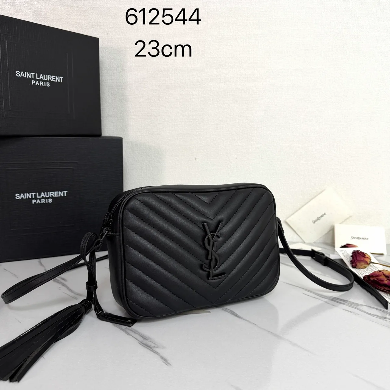 Saint Laurent Quilted Handbag in Black · view 2