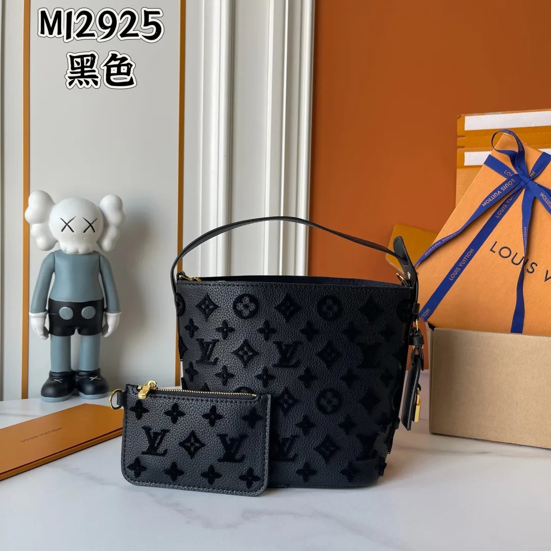 Louis Vuitton Cowhide All In BB Bucket Bag in Black · view 1
