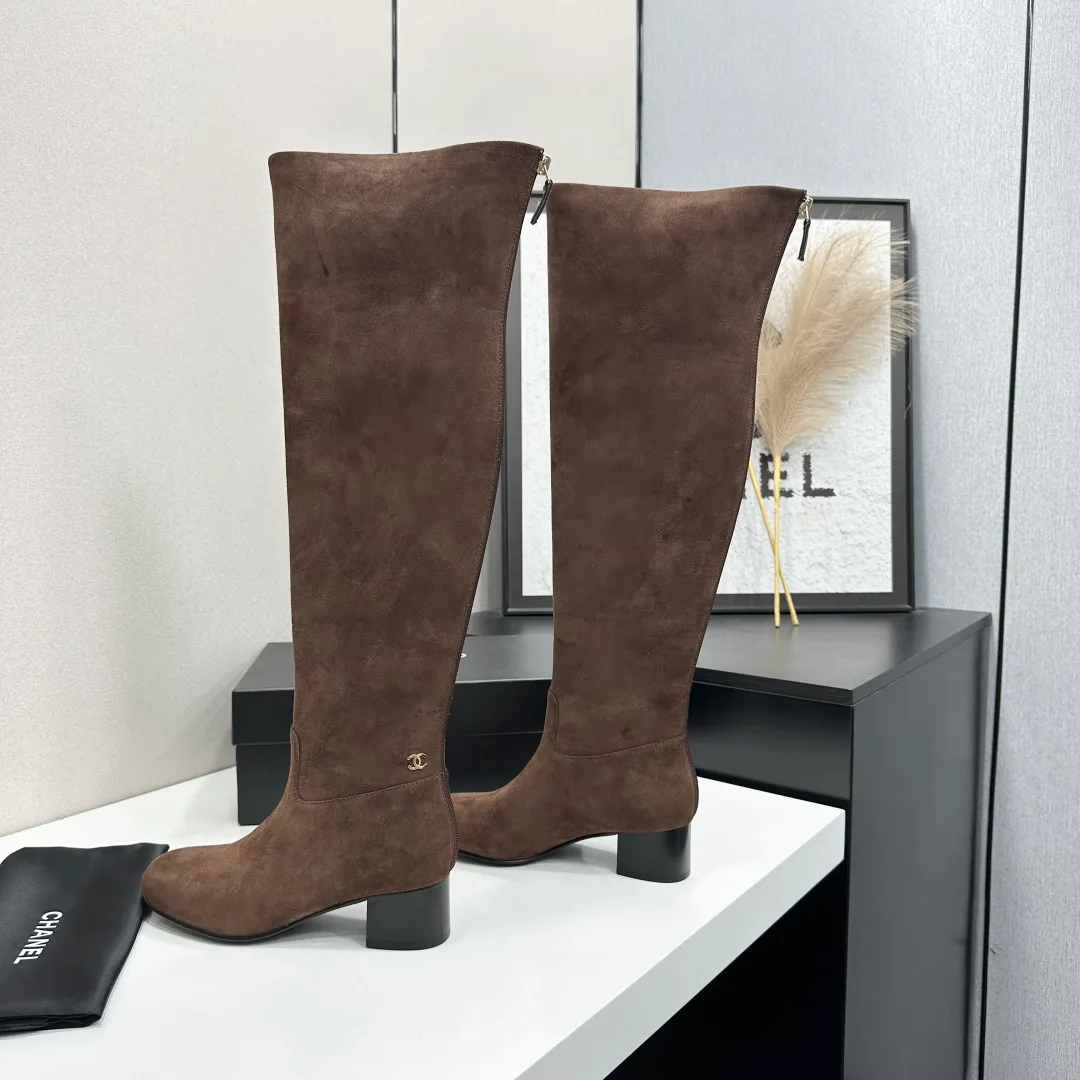 Chanel Cowhide Ankle Boots in Brown · view 6