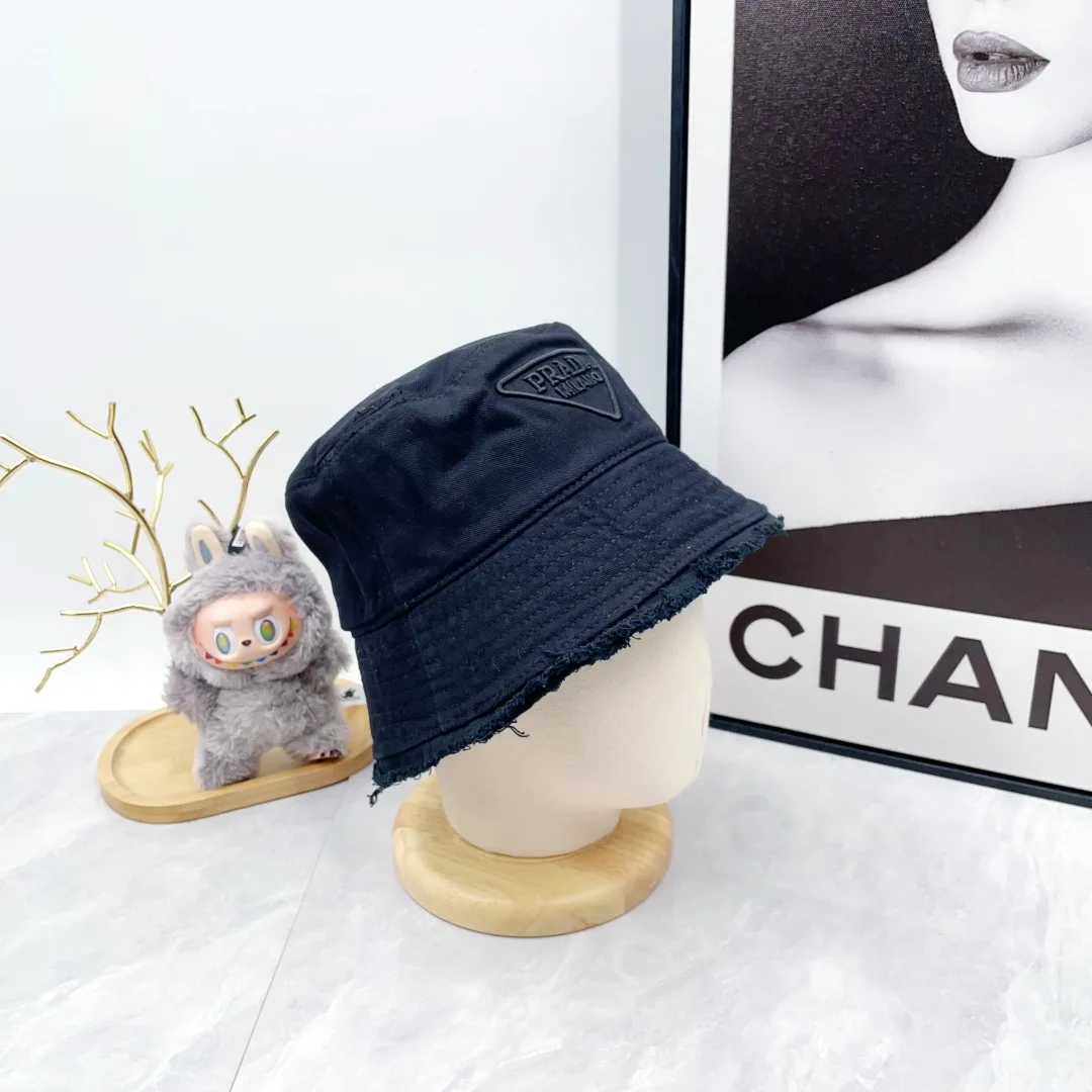 Prada Bucket Hat in Black / Orange / Beige / White · view 5