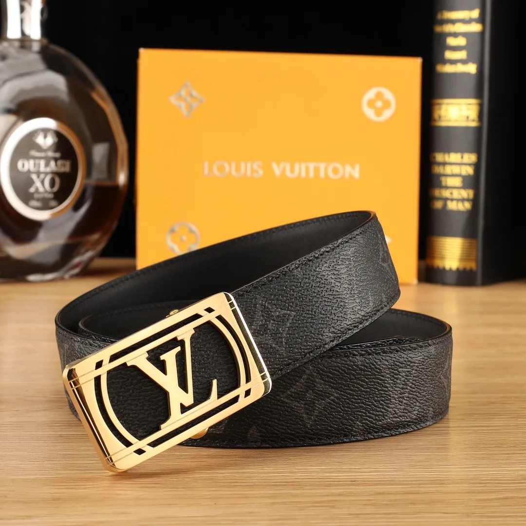 Louis Vuitton LV Buckle Belt in Black · view 3