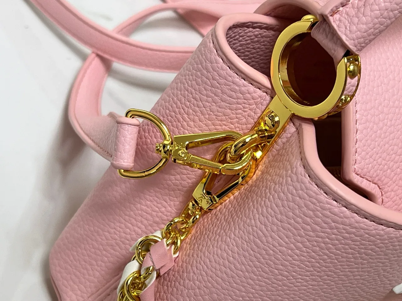 Louis Vuitton Cowhide Handbag in Pink · view 7