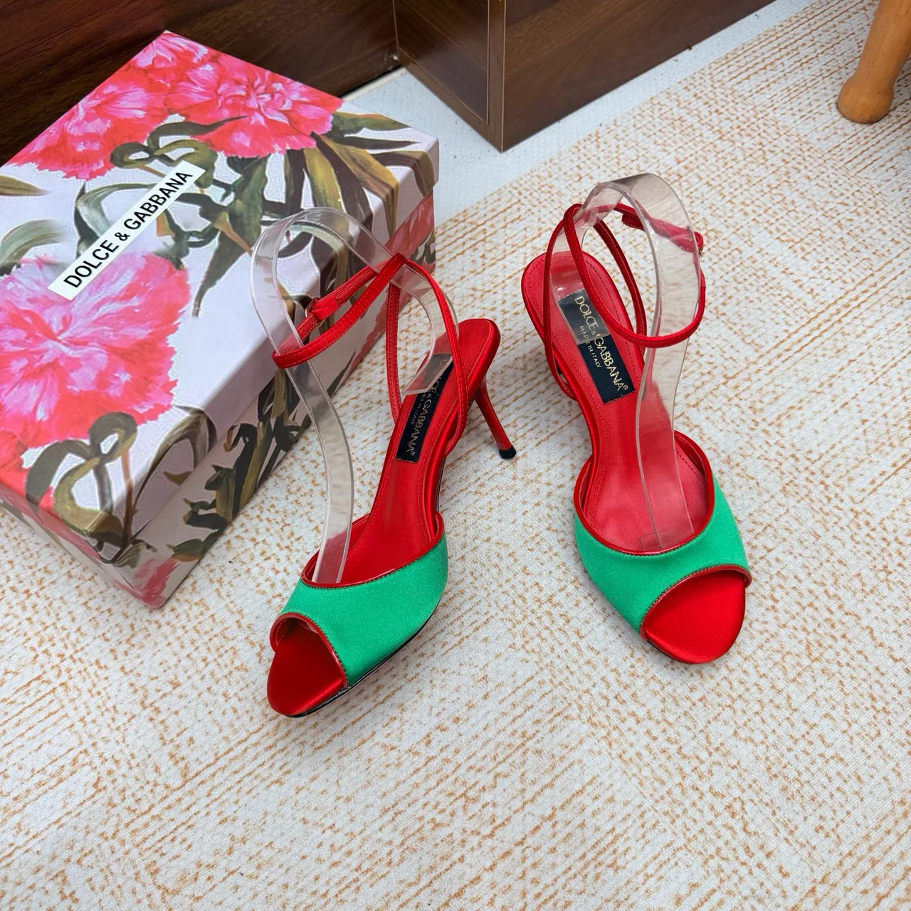 Dolce & Gabbana Heeled Sandals in Red · view 7