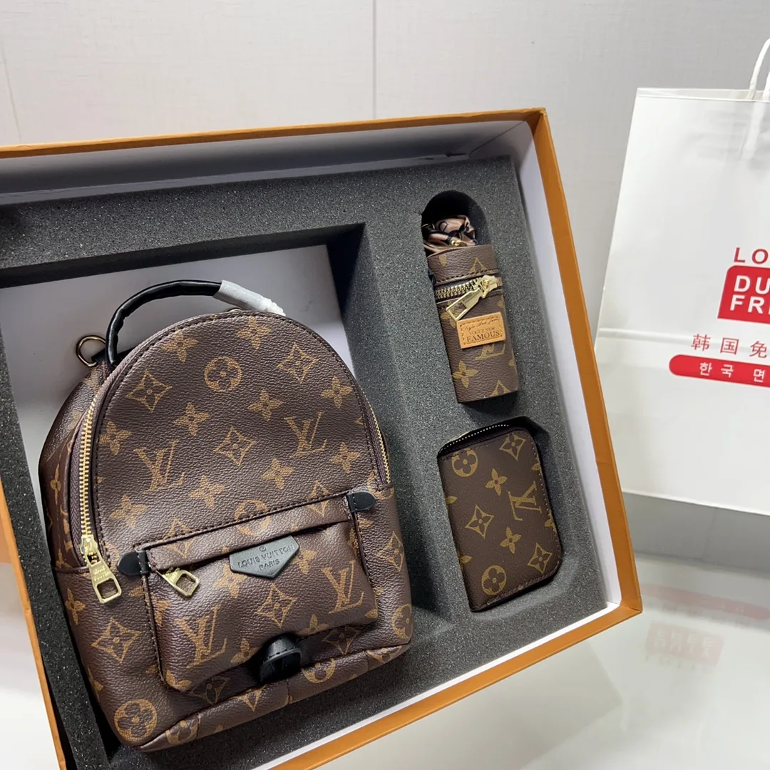Louis Vuitton Mini Backpack Gift Set in Brown · view 2