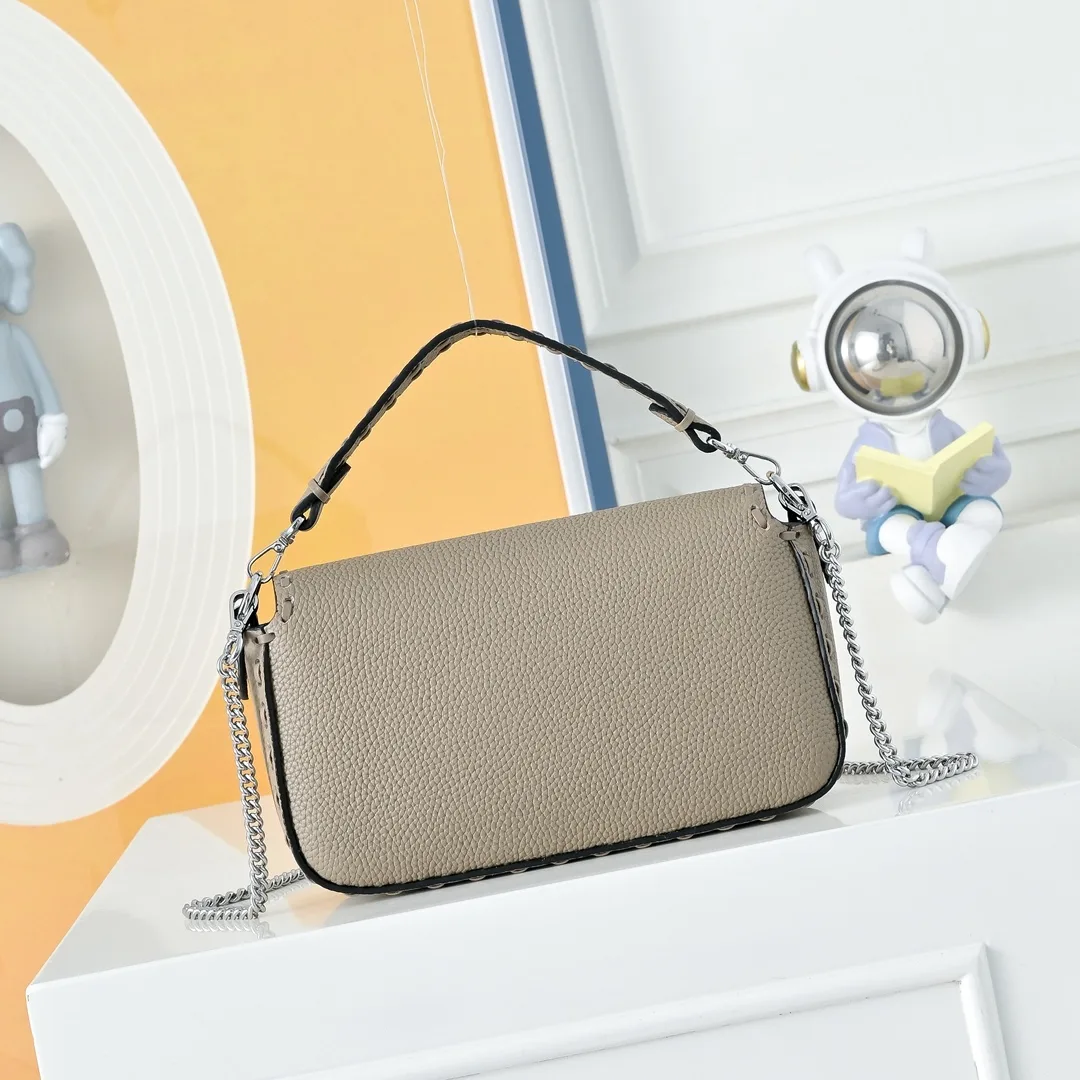 Fendi Baguette Smooth Bag in Grey · view 2